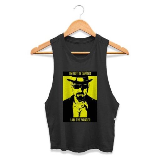 i am not in danger i am the danger breaking bad Womans Crop Tanktop AY