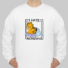 i hate mondays garfield sweatshirt THD