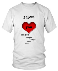 i love you valentine's day t shirts THD