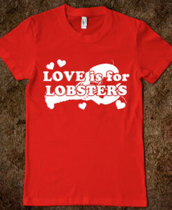 lobsters valentines t shirt THD