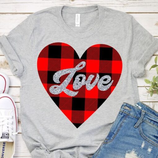 love plaid TSHIRT ZNF08