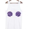 mermaid shell bra tank top