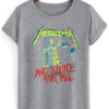 metalica grey tshirt