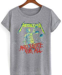 metalica grey tshirt