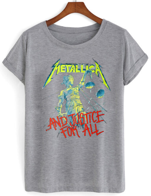 metalica grey tshirt