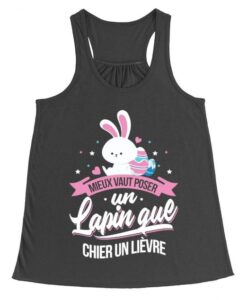 mieux vaut poser un lapin rabbit skin tanktop znf08