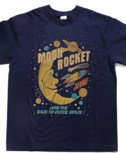 moon rocket T Shirt Size S,M,L,XL,2XL,3XL