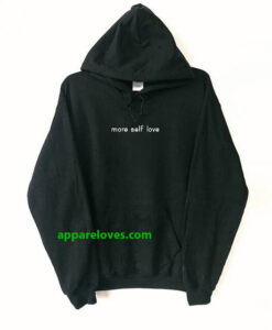 more self love hoodie black thd