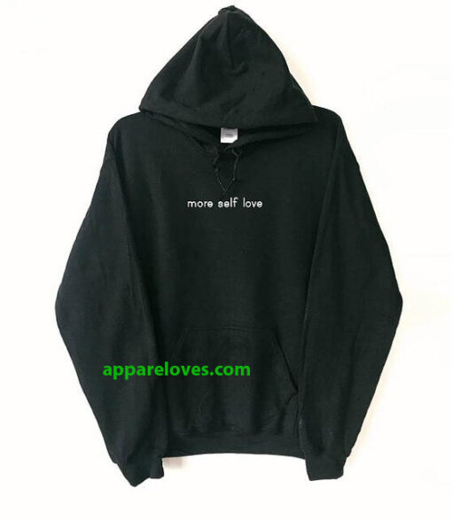 more self love hoodie black thd