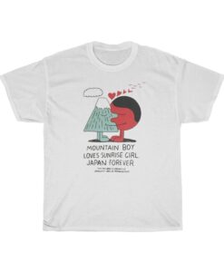 mountain boy loves sunrise girl japan forever t shirt