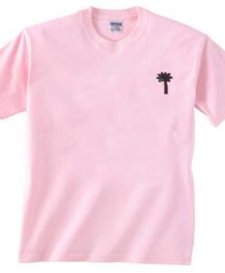 palm tree light pink T Shirt Size S,M,L,XL,2XL,3XL