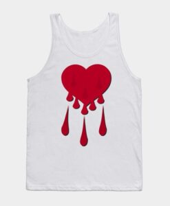 red heart TANK TOP ZNF08