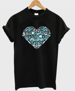 sewing heart t-shirt ZNF08