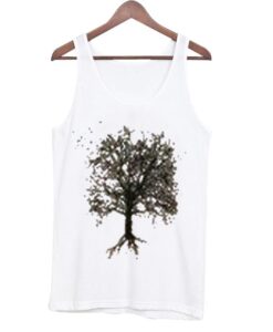 silhouette tree tank top ZNF08