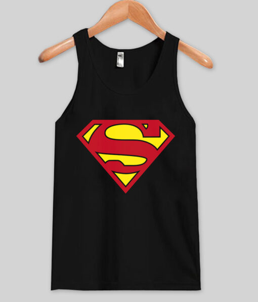 superman logo tank top