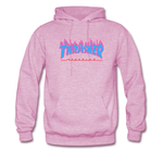 thrasher blue fire hoodie THD