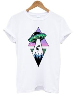 ufo alien t-shirt ZNF08