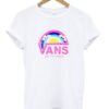 vans off the wall rainbow palms t-shirt